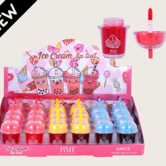 ROMANTIC BEAUTY - ICE CREAM LIP TINT, 2 DZ - Picture 1 of 1